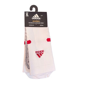 Adidas Men's Football Socks, Size XL, White/Red